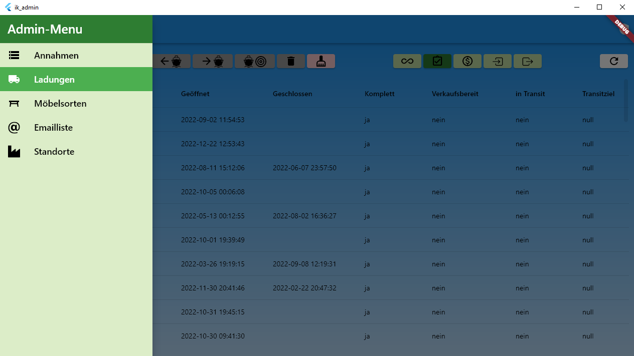 Screenshot: IK-Admin